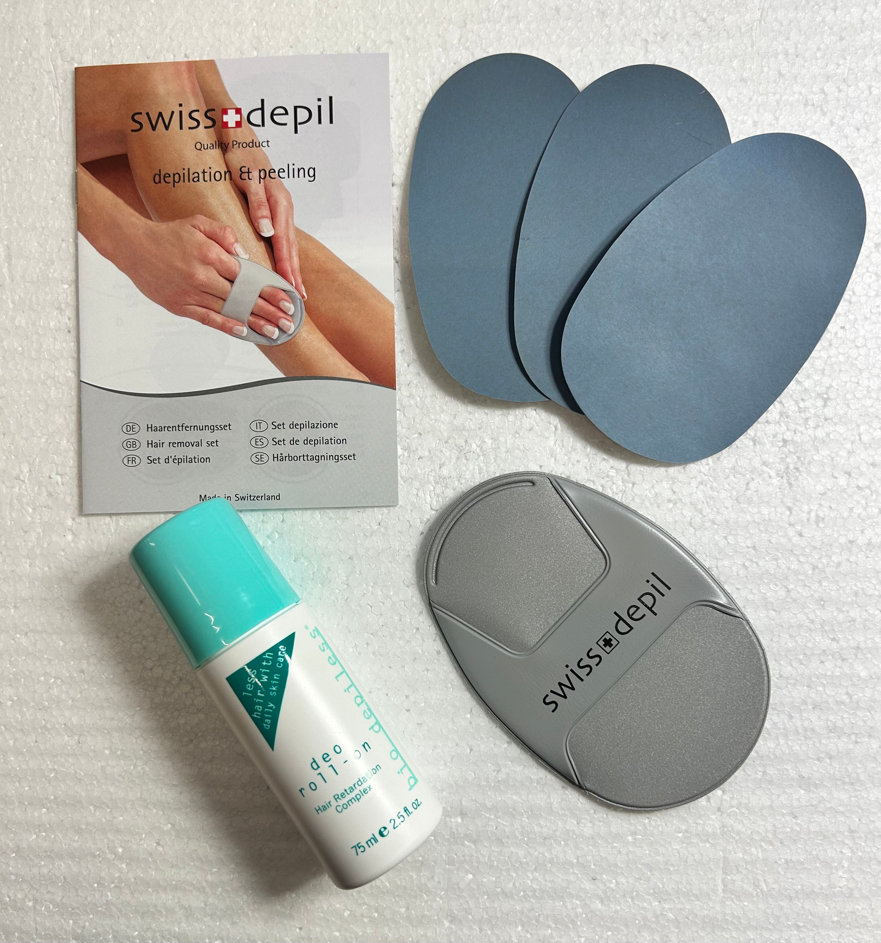 Set: Swiss Depil Maxi Pads + Bio Depiless Deo Roll-on 75 ml